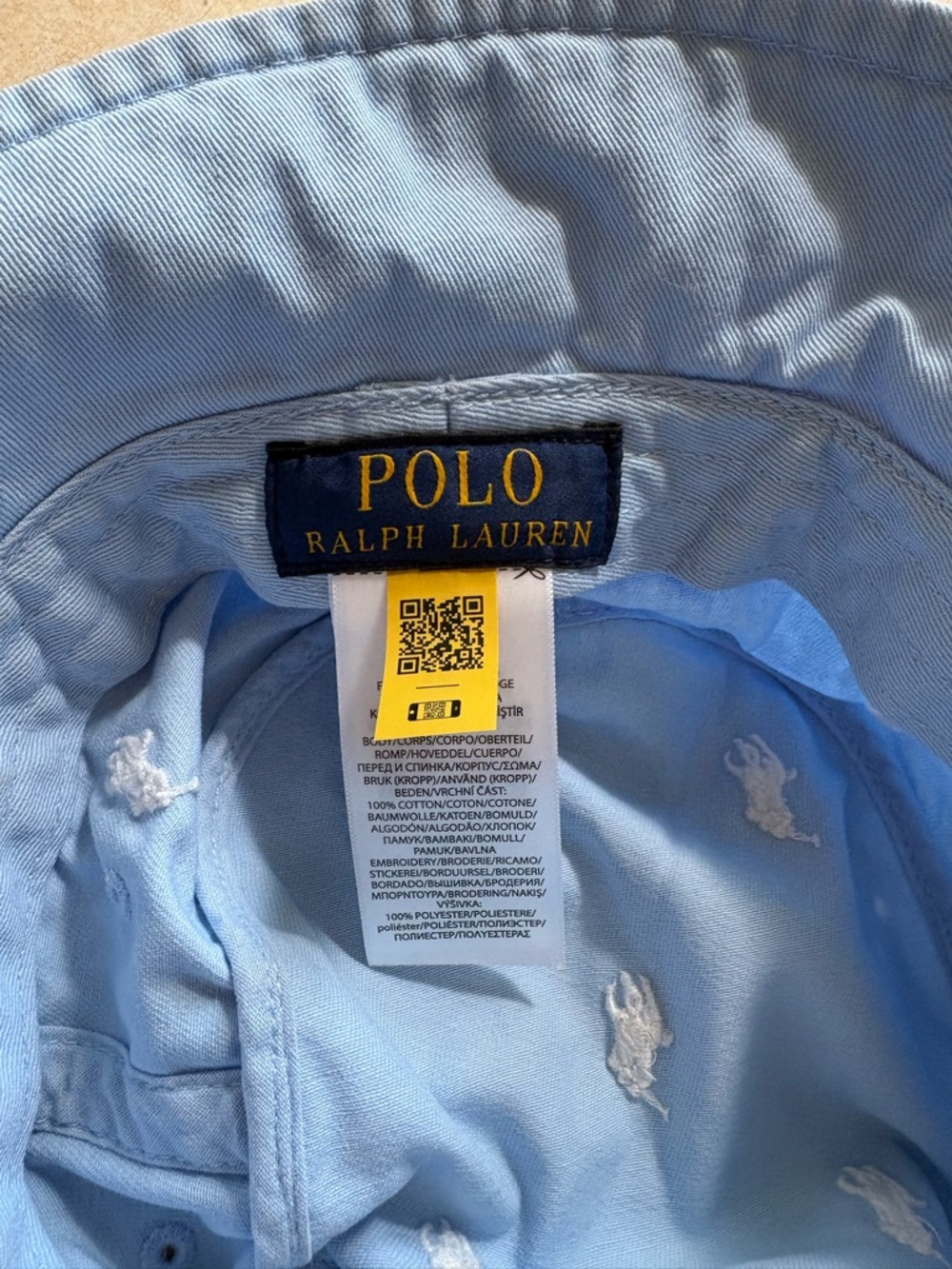 Polo by Ralph Lauren Sky Blue Embroidered Logo Bucket Hat - Picture 2 of 6